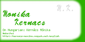 monika kernacs business card