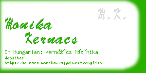 monika kernacs business card